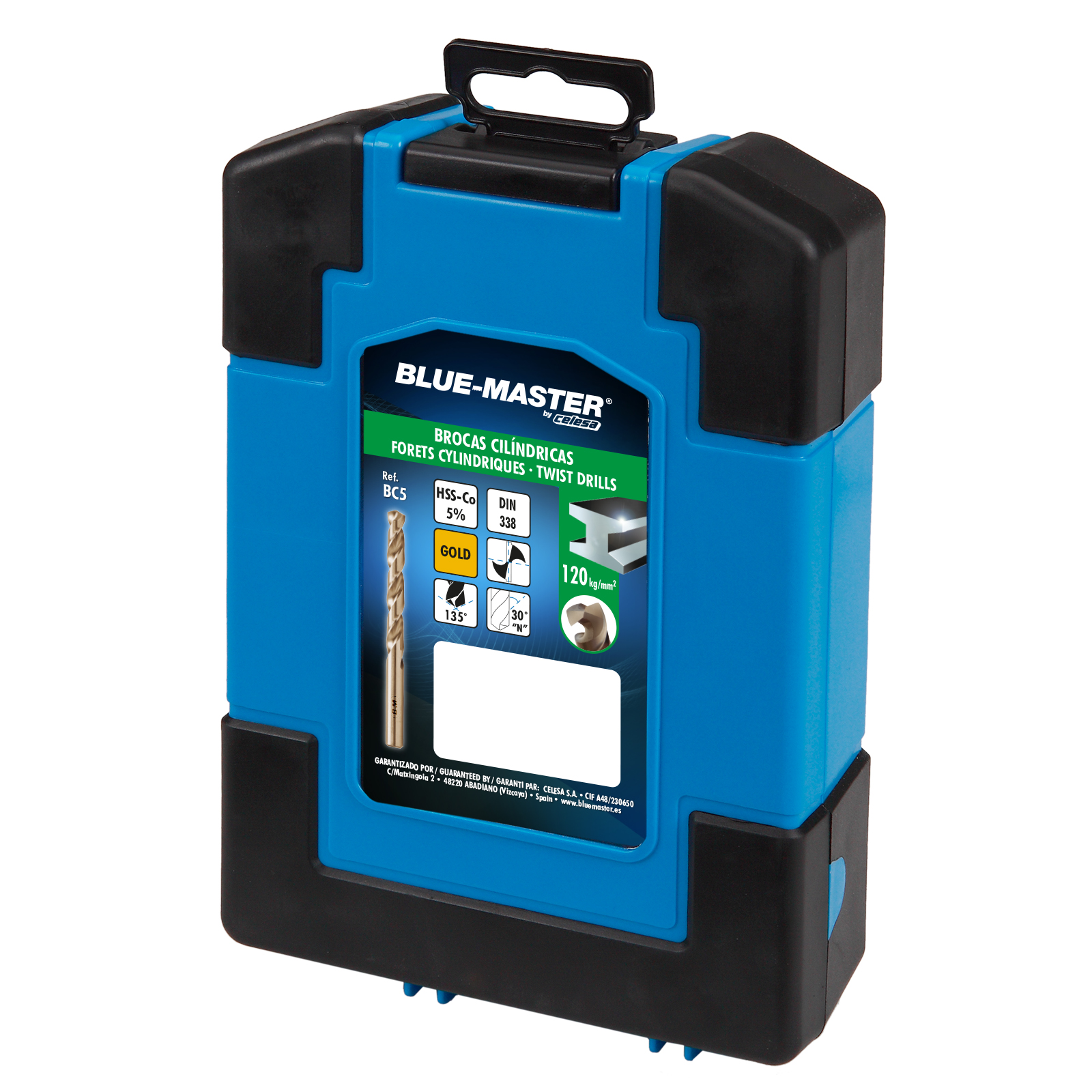 PC6010 | ESTUCHE BLUE-MASTER AZUL BROCA 19PCS HSS-Co DIN338 Ø1-10X0,5MM