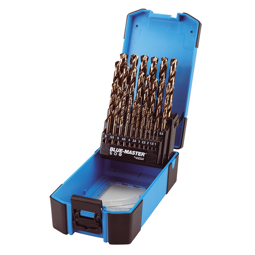 PC6011 | ESTUCHE BLUE-MASTER AZUL BROCA 25PCS HSS-Co DIN338 Ø1-13X0,5MM