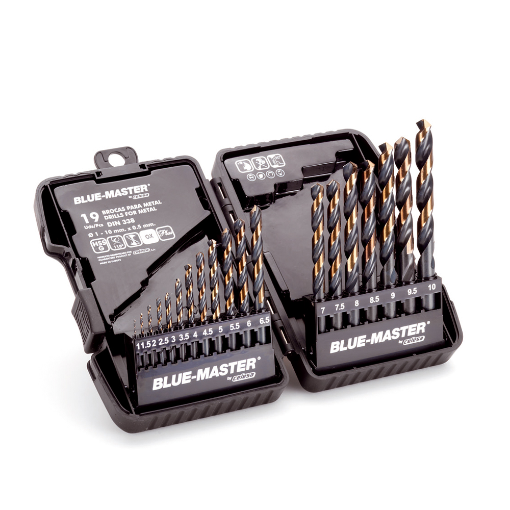 PP010 | ESTUCHE PLÁSTICO BLUE-MASTER  BROCA S/PLUS Ø 1-10X0,50