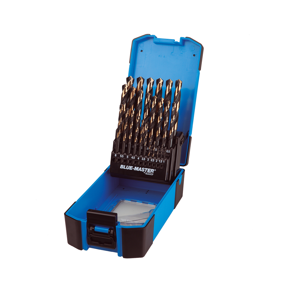 PP6011 | ESTUCHE BLUE-MASTER AZUL BROCA 25PCS HSS-G DIN338 Ø1-13X0,5MM