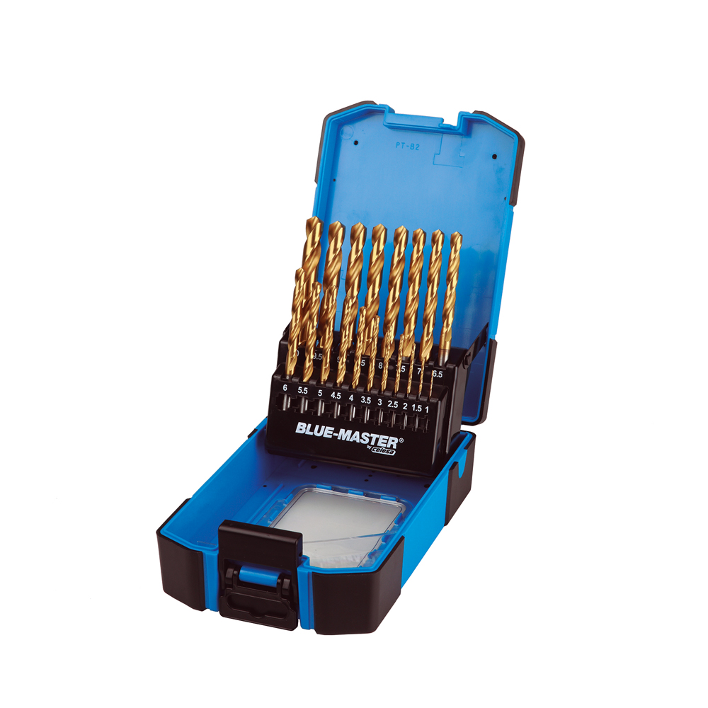 PT6010 | ESTUCHE BLUE-MASTER AZUL BROCA 19PCS TiN DIN338 Ø1-10X0,5MM