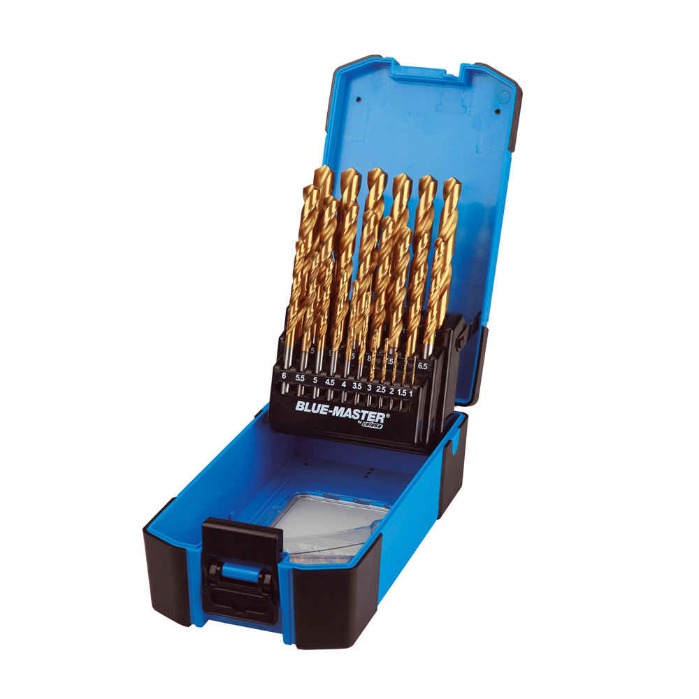 PT6011 | ESTUCHE BLUE-MASTER AZUL BROCA 25PCS TiN DIN338 Ø1-13X0,5MM