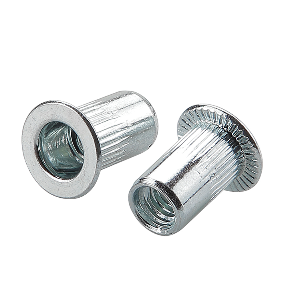 3853-M | TUERCA RIVETSERT ESTRIADA HCS CABEZA AVELLANADA PLANA