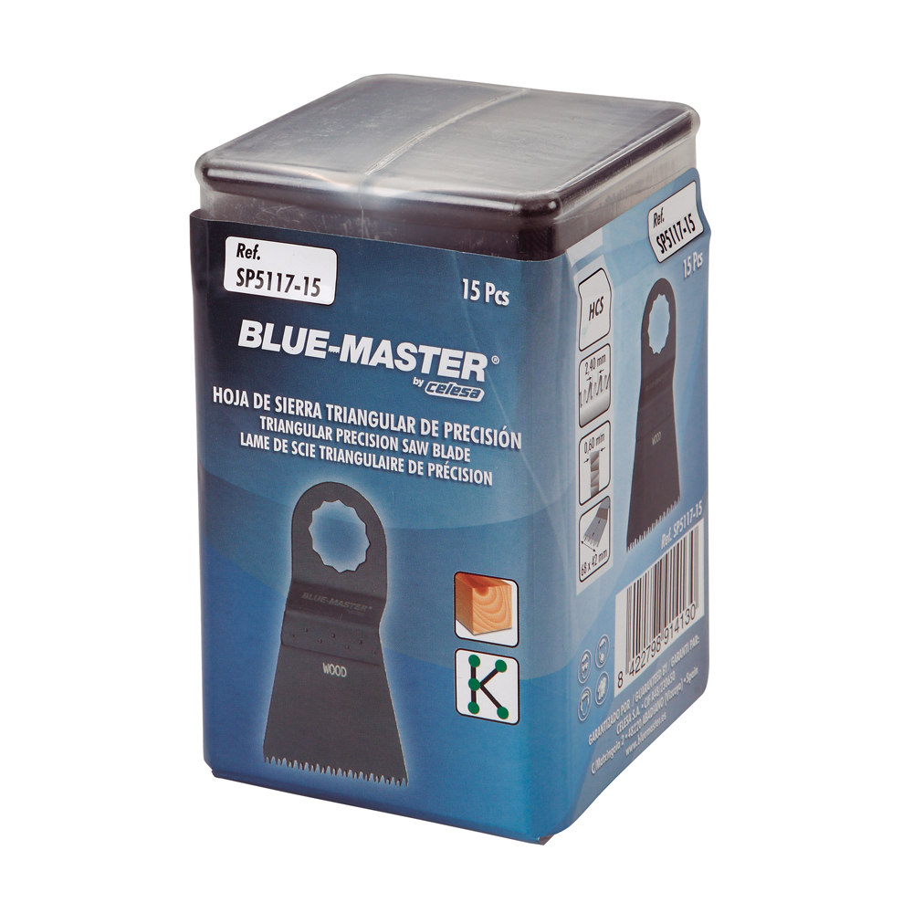 SP5117-15 | CUCHILLA BLUE-MASTER HCS TRIANG SC 68X42 15PCS