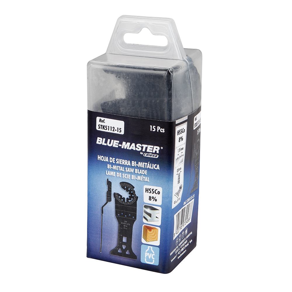 STK5112-15 | CUCHILLA BLUE-MASTER HSS-Co8% UNIV 45X57 15 UNID