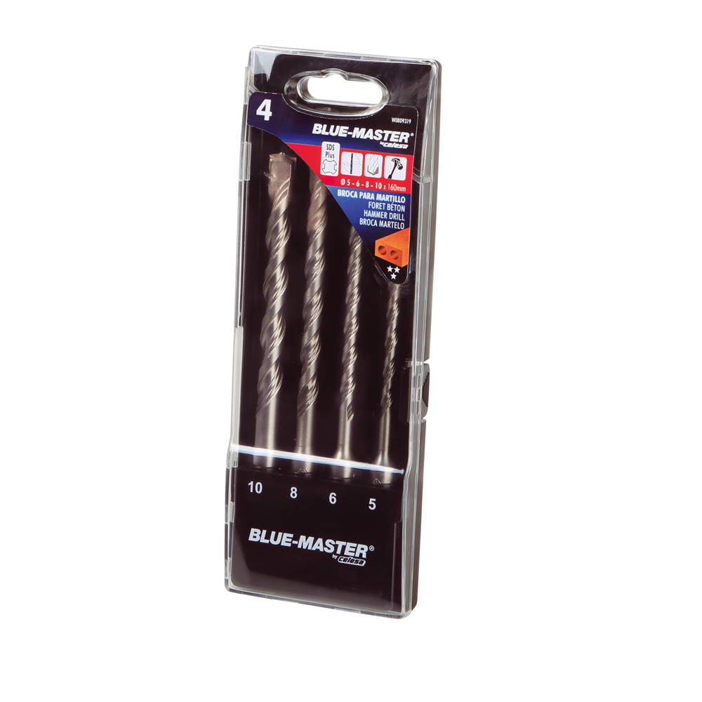 W08D9319 | ESTUCHE BLUE-MASTER W08 4 BR. Ø5-6-8-10X160MM