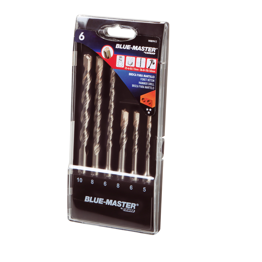 W08D9412 | ESTUCHE BLUE-MASTER  W08 6 BR Ø5-6-8X110MM Ø6-8-10X160MM