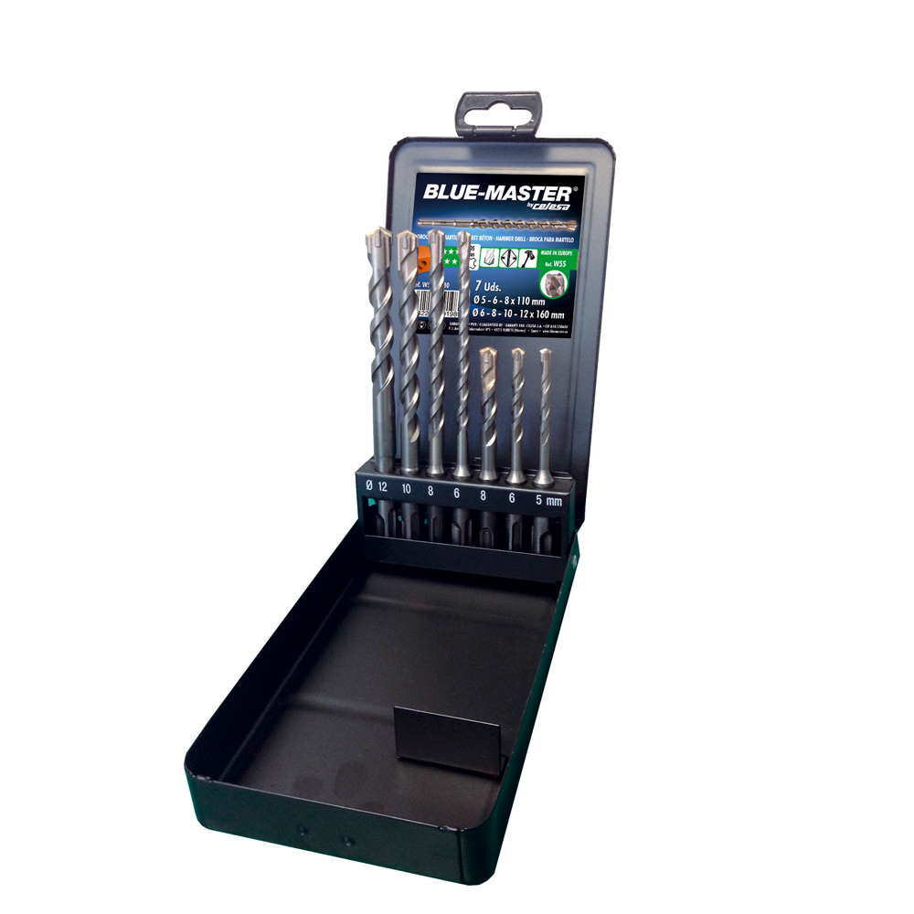 W55D0080 | ESTUCHE BLUE-MASTER  W55 7BR Ø5-6-8X110 Ø6-8-10-12X160MM