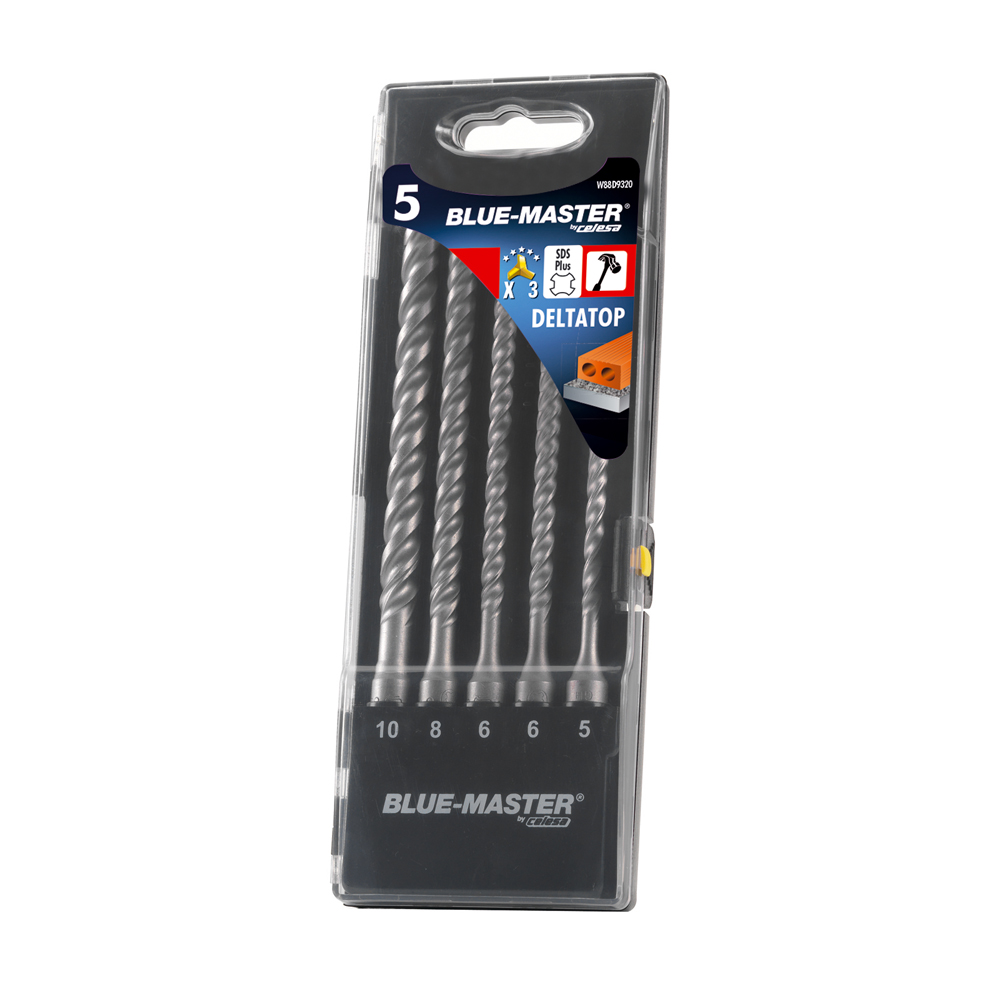 W88D9320 | ESTUCHE BLUE-MASTER BROCAS  SDS PLUS DELTA TOP D9320