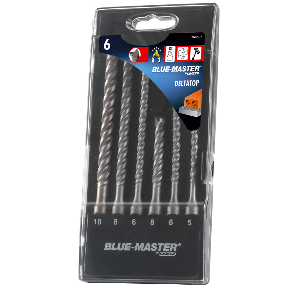 W88D9412 | ESTUCHE BLUE-MASTER BROCAS  SDS PLUS DELTA TOP D9412