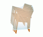 Funda cubre SILLAS APILADAS X4 (105 x 60 x 60 cm)