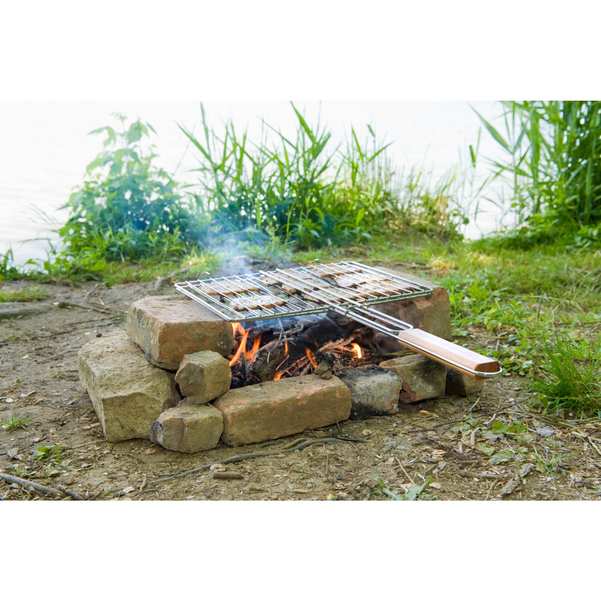 Cesta Parrilla Grande, Doble rejilla, Rectangular (48 x 27,5 cm)