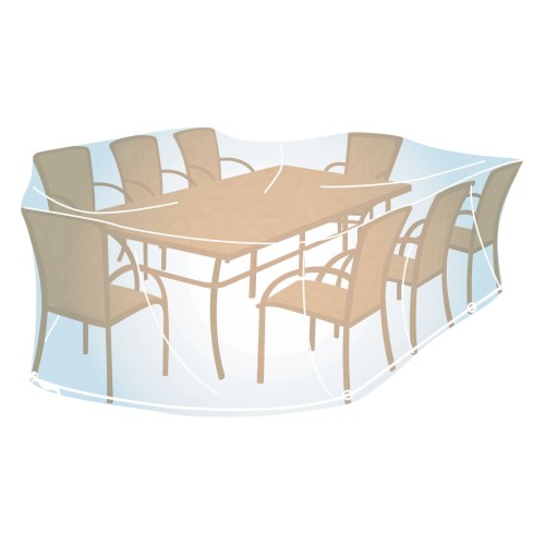 Funda cubre MESA RECTANGULAR/OVALADA - XL (90 x 280 x 170 cm)