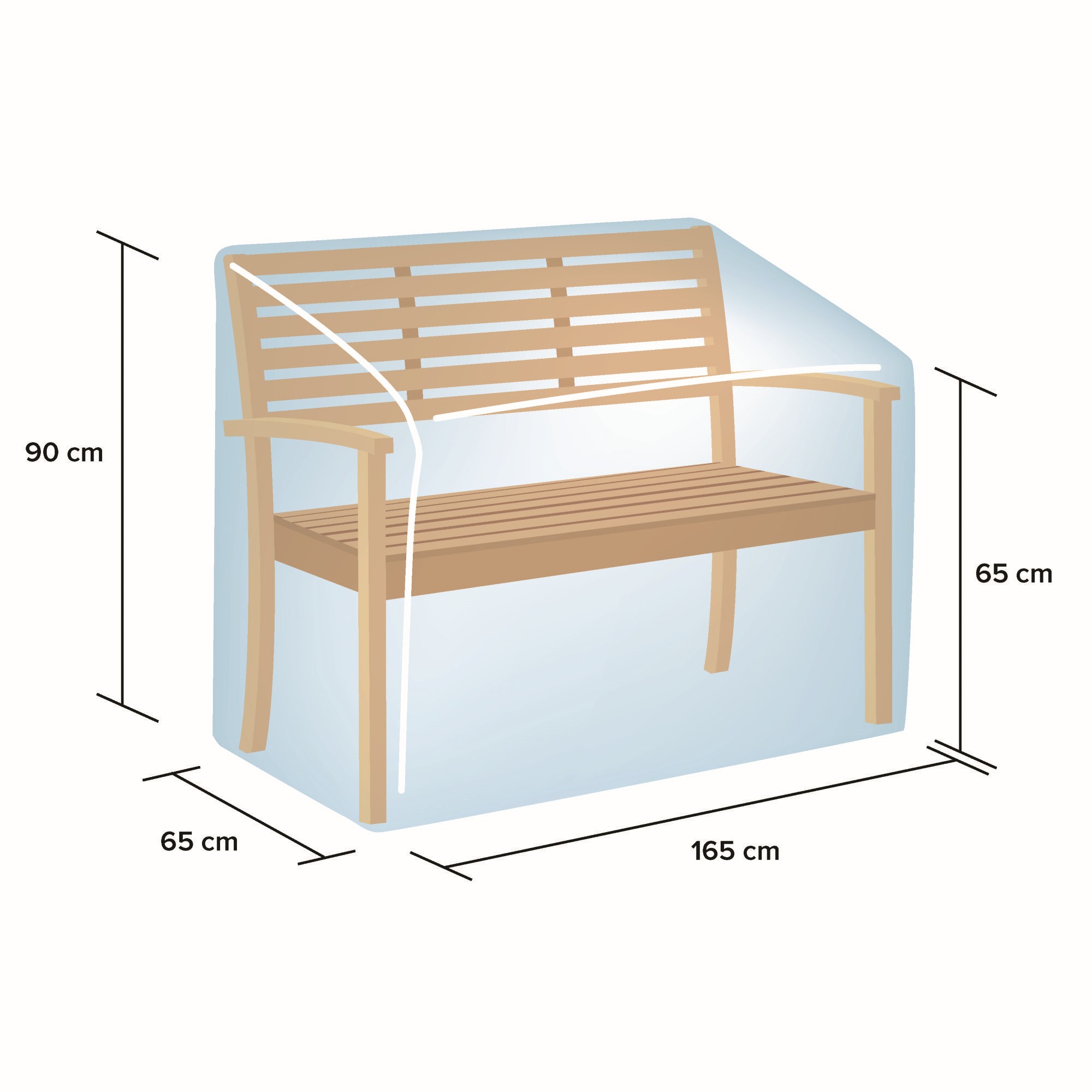 Funda cubre BANCO (165 x 65 x 90cm)