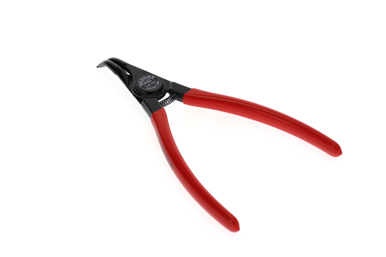 8000 A 32 Alicates de montaje para anillos de seguridad exteriores acodados 40-100mm