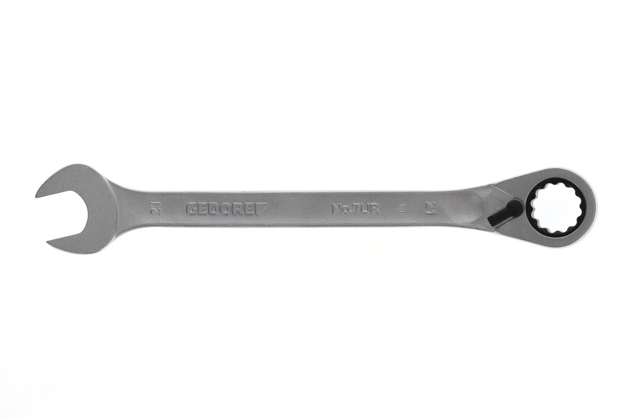 7 UR 21 Llave de boca con carraca anular, reversible UD 21 mm
