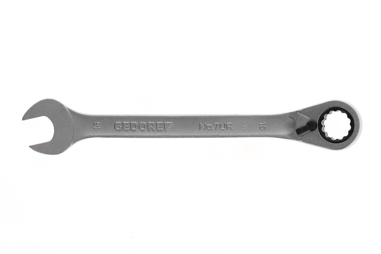 7 UR 16 Llave de boca con carraca anular, reversible UD 16 mm