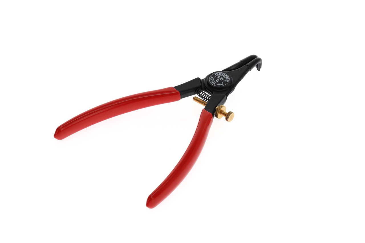 8000 A 21G Alicates de montaje para anillos de seguridad exteriores acodados 10-15mm