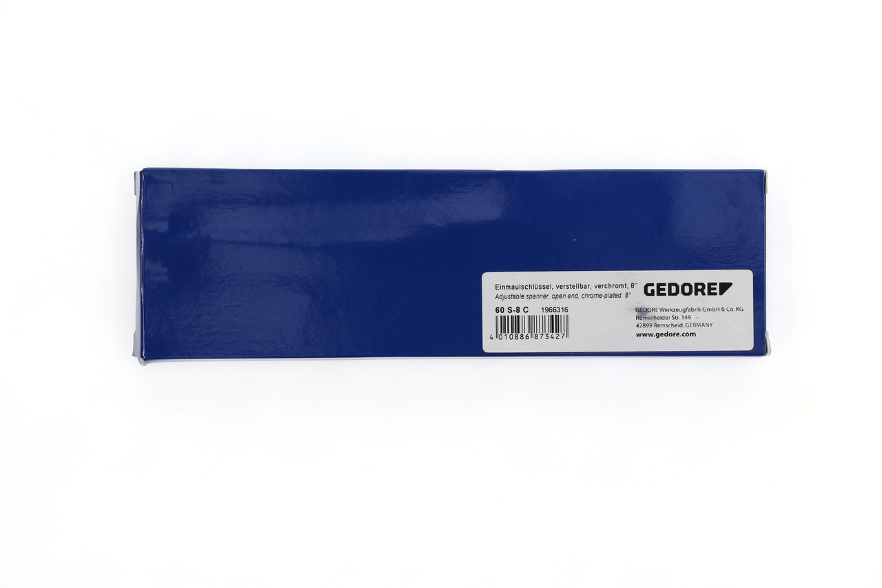 60 S 8 C Llave de boca única 8", ajustable, cromado