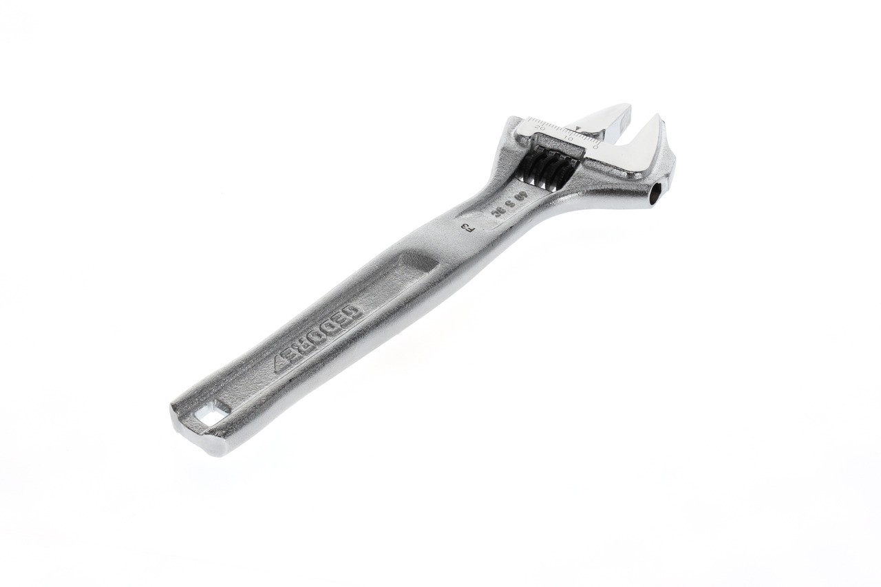 60 S 8 C Llave de boca única 8", ajustable, cromado