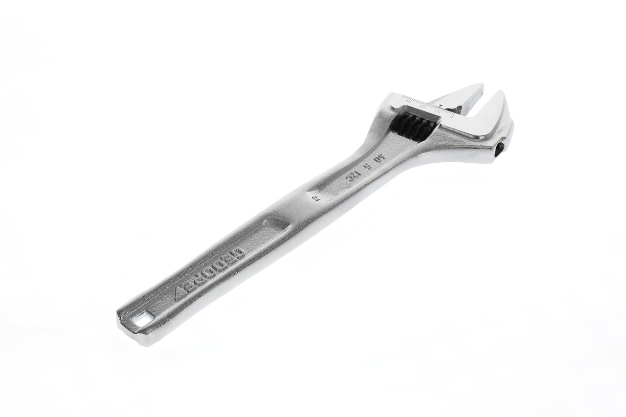 60 S 12 C Llave de boca única 12", ajustable, cromado