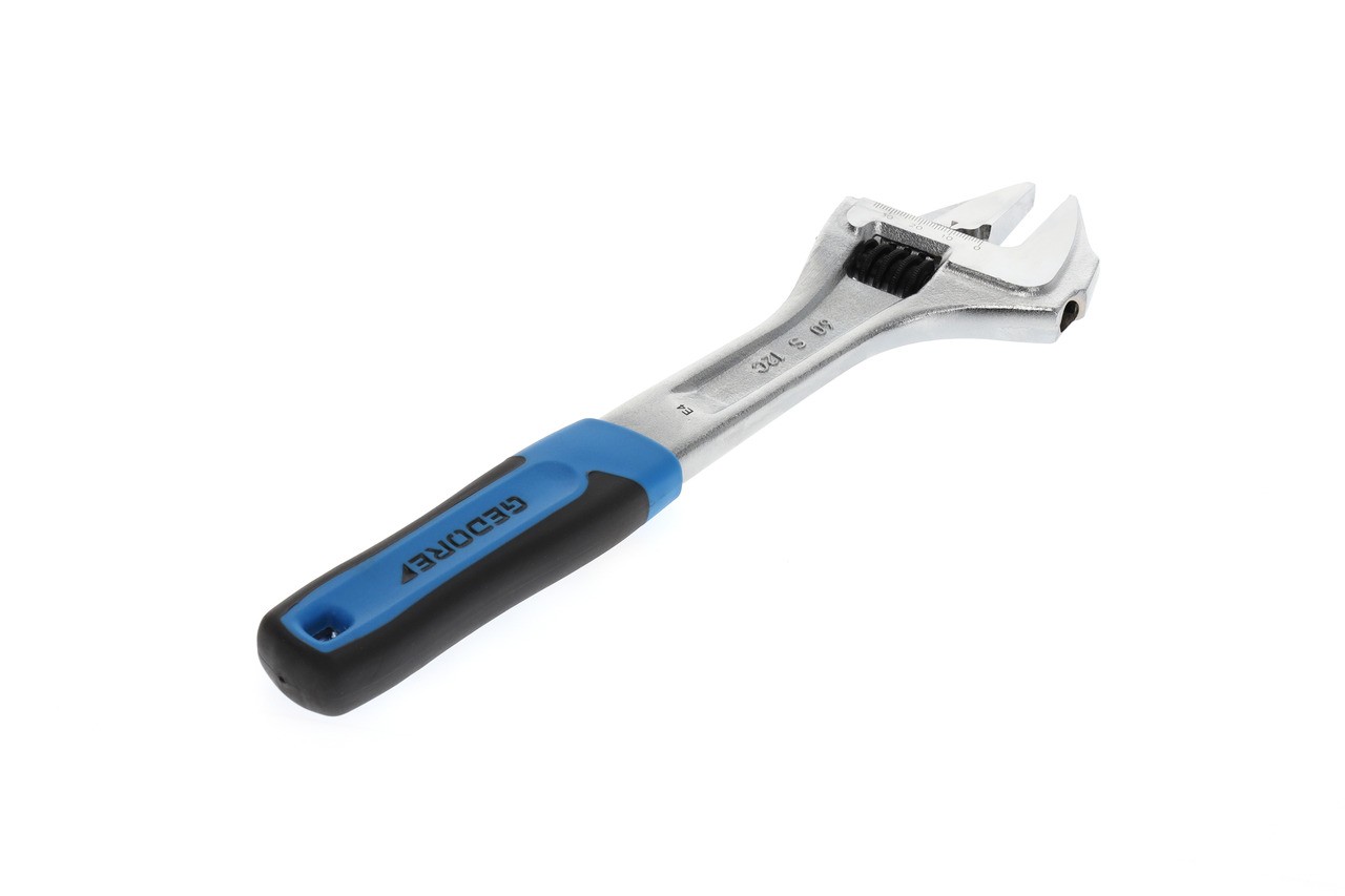 60 S 12 JC Llave de boca única 12" ajustable, cromado, mango 2K