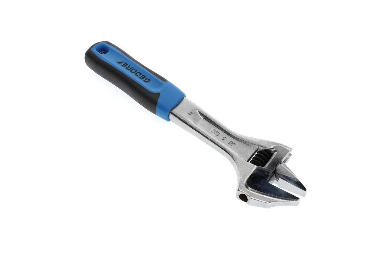 60 S 12 JC Llave de boca única 12" ajustable, cromado, mango 2K