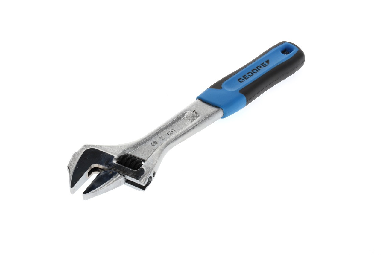 60 S 12 JC Llave de boca única 12" ajustable, cromado, mango 2K