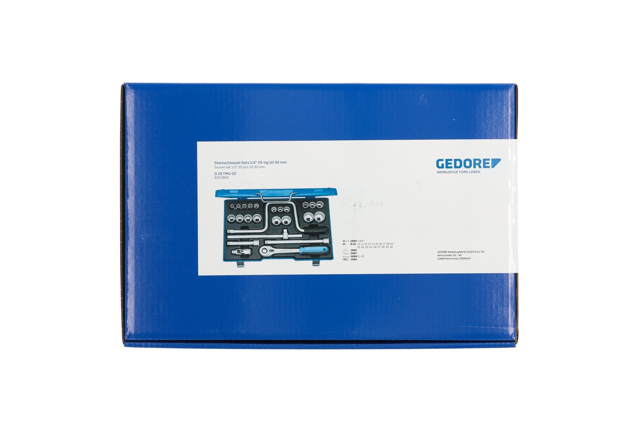 D 19 TMU-10 Juego de llaves de vaso 1/2" 25 piezas UD 10-32 mm