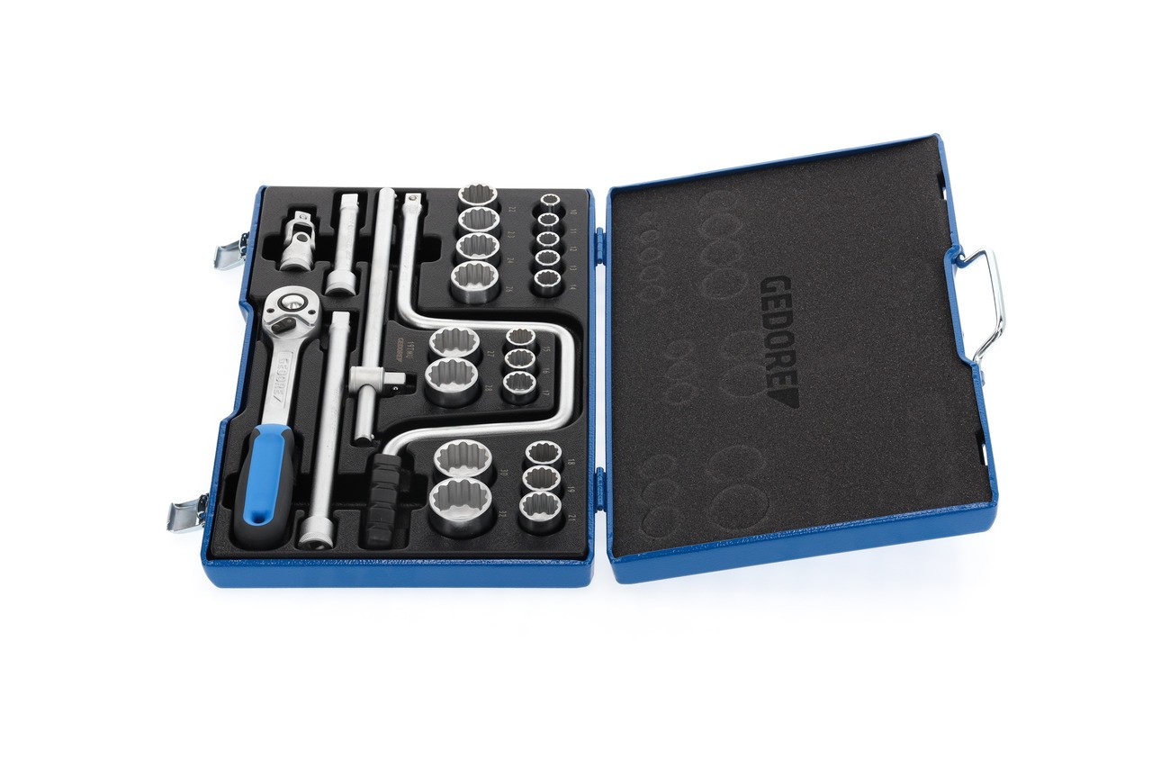 D 19 TMU-10 Juego de llaves de vaso 1/2" 25 piezas UD 10-32 mm