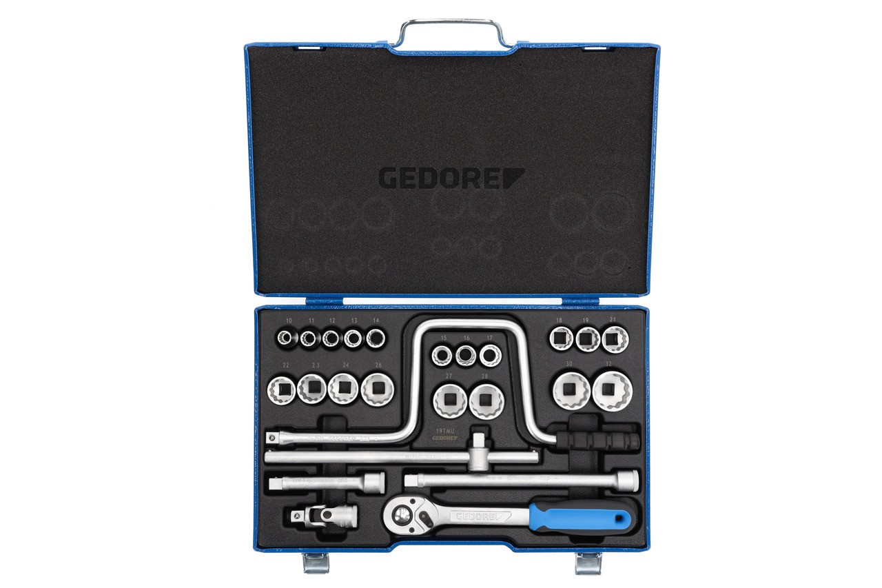 D 19 TMU-10 Juego de llaves de vaso 1/2" 25 piezas UD 10-32 mm