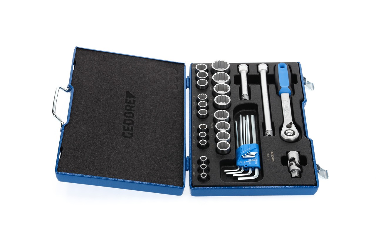 D 19 WAU-20 Juego de llaves de vaso 1/2" 31 piezas UD 5/16-1.1/4"