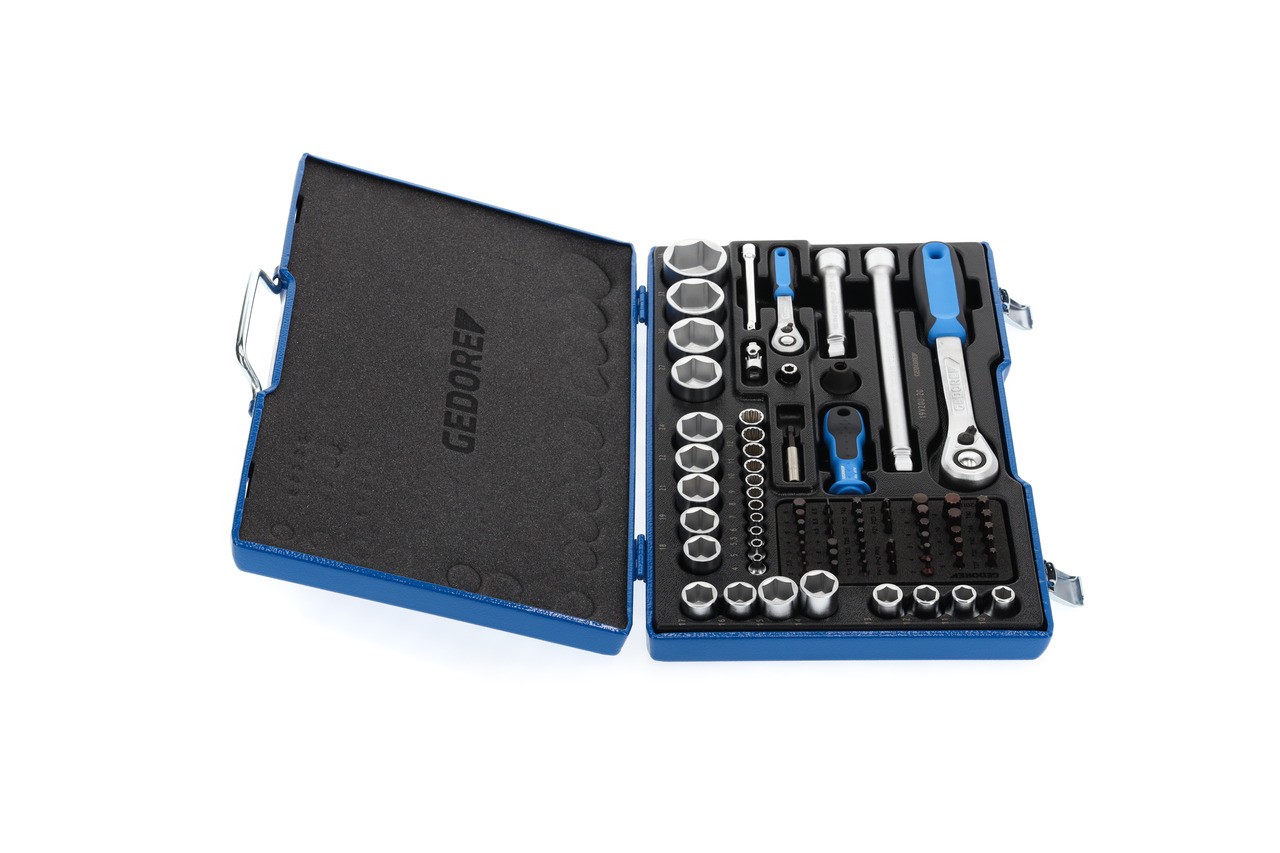 19 V20 U-20 Juego de llaves de vaso 1/4"+1/2" 81 piezas