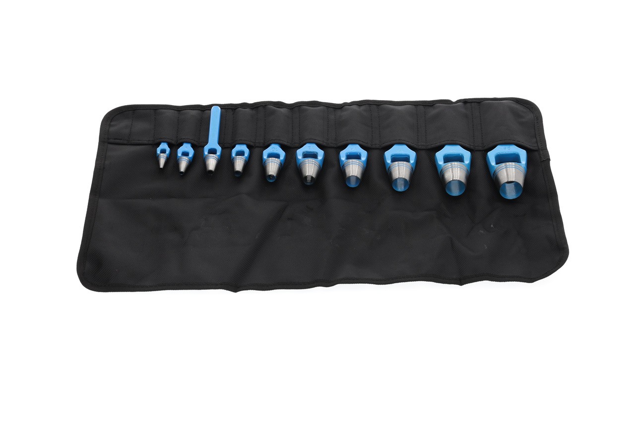 570303 Juego de cinceles de anilla, 10 piezas 3-25 mm