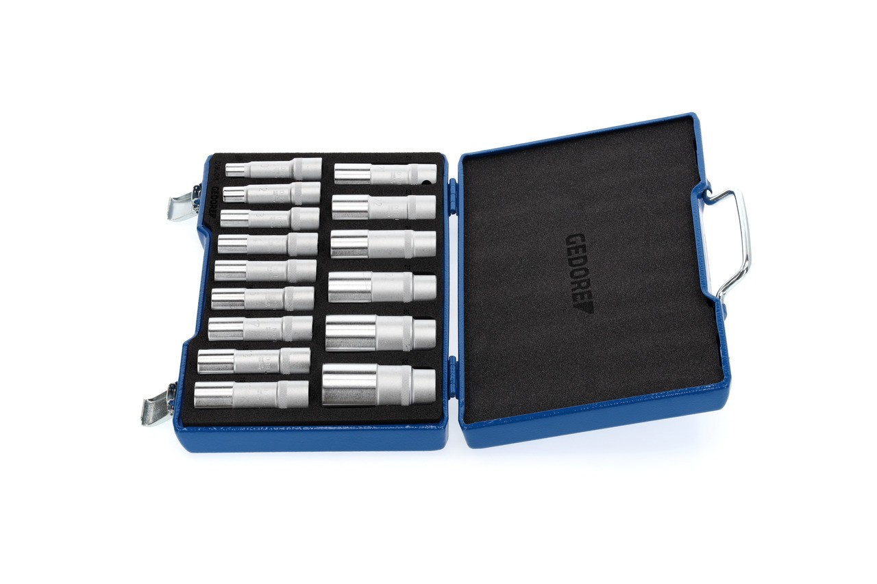 D 19 L-015 Juego de llaves de vaso 1/2" 15 piezas UD 10-32 mm