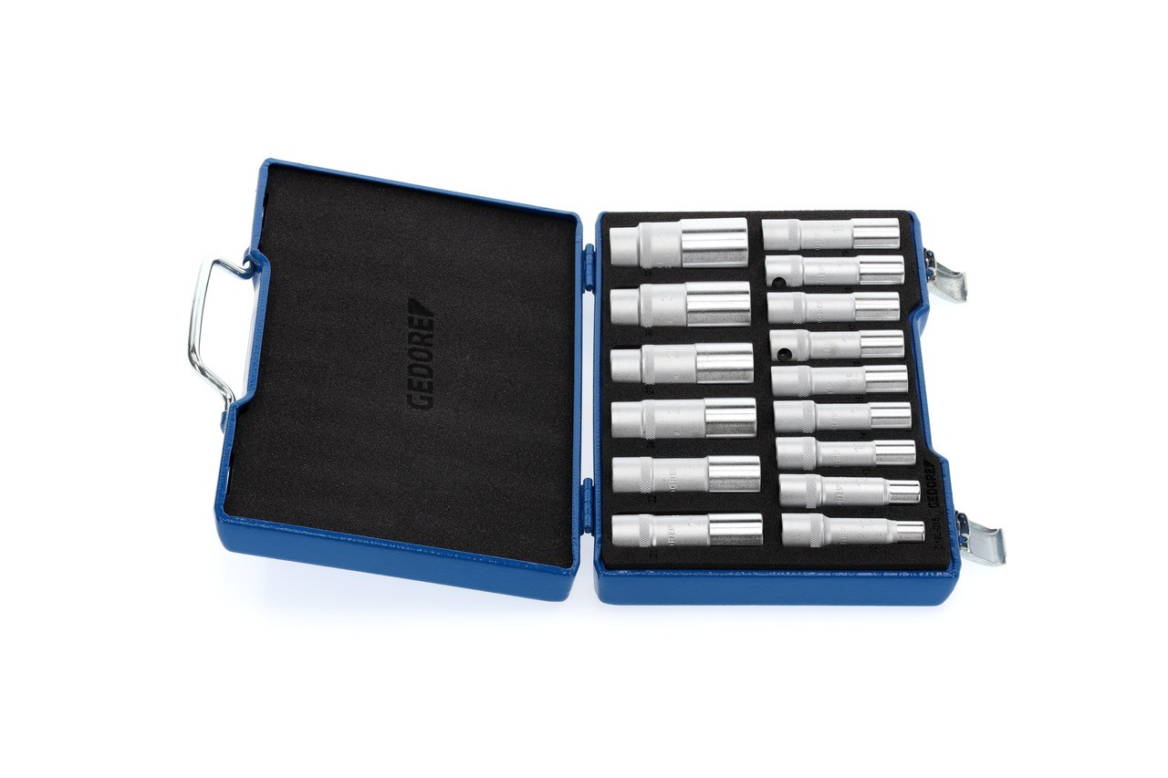 D 19 L-015 Juego de llaves de vaso 1/2" 15 piezas UD 10-32 mm