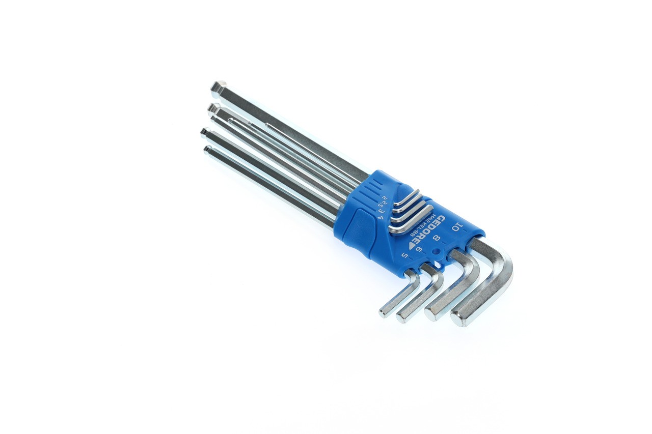H 42 KEL-88 Juego de destornilladores angulares XL con cabeza esférica en soporte, 8 piezas 2-10 mm