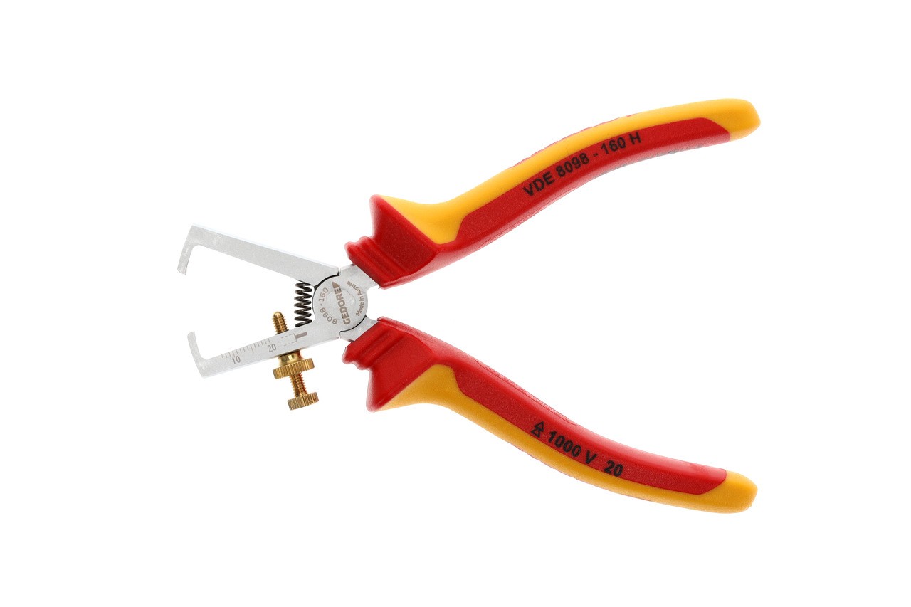 VDE 8098-160 H Alicate pelacables VDE con aislamiento de funda 160 mm