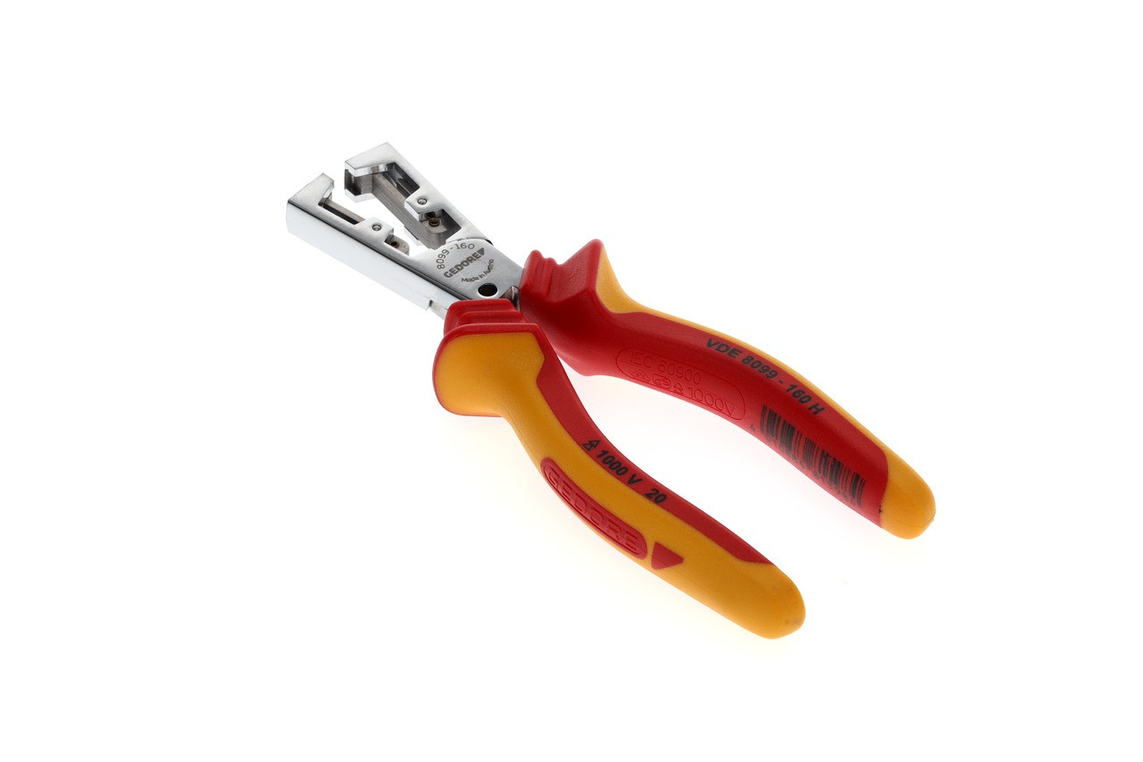 VDE 8099-160 H Alicate pelacables VDE STRIP-FIX con aislamiento de funda 160 mm