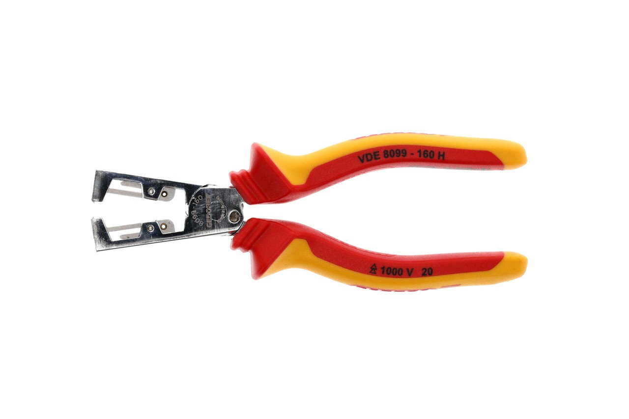 VDE 8099-160 H Alicate pelacables VDE STRIP-FIX con aislamiento de funda 160 mm