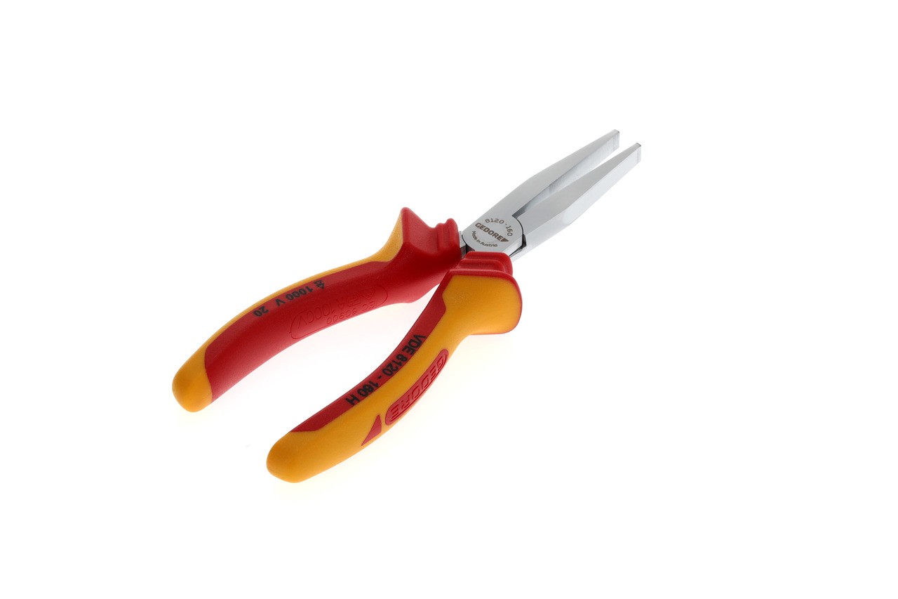 VDE 8120-160 H Alicate plano VDE con aislamiento de funda 160 mm