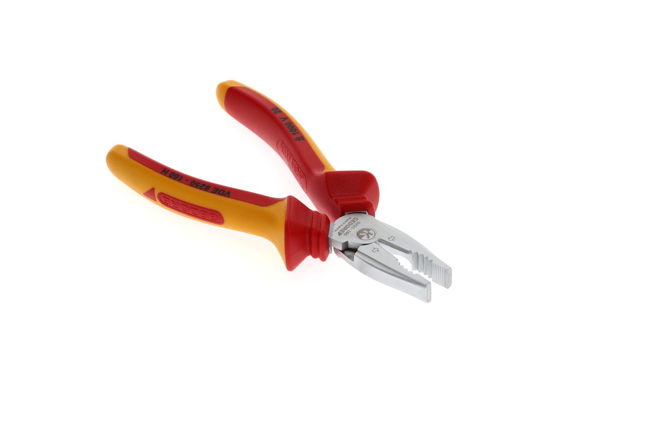 VDE 8250-160 H Alicate combinado de alta resistencia VDE con aislamiento de funda 160 mm