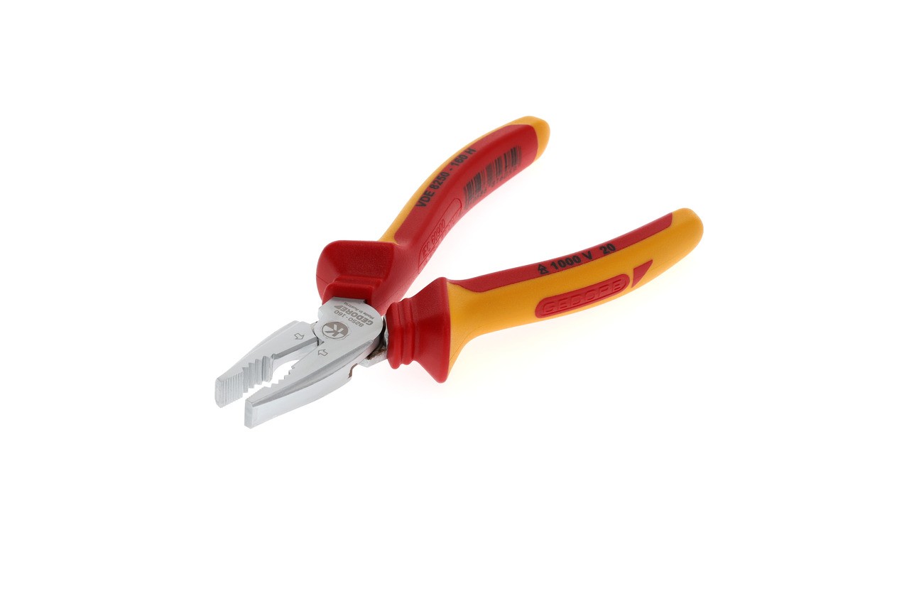 VDE 8250-160 H Alicate combinado de alta resistencia VDE con aislamiento de funda 160 mm