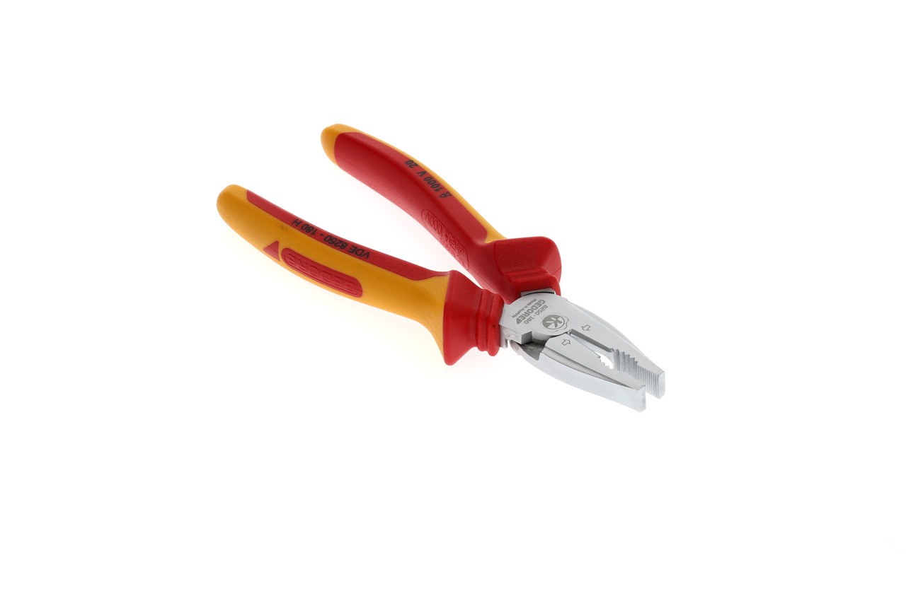 VDE 8250-180 H Alicate combinado de alta resistencia VDE con aislamiento de funda 180 mm