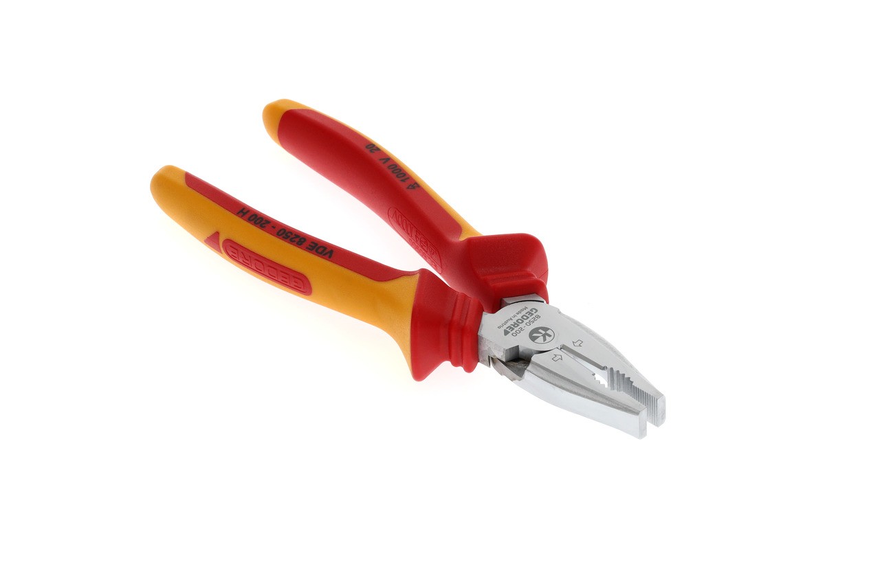 VDE 8250-200 H Alicate combinado de alta resistencia VDE con aislamiento de funda 200 mm