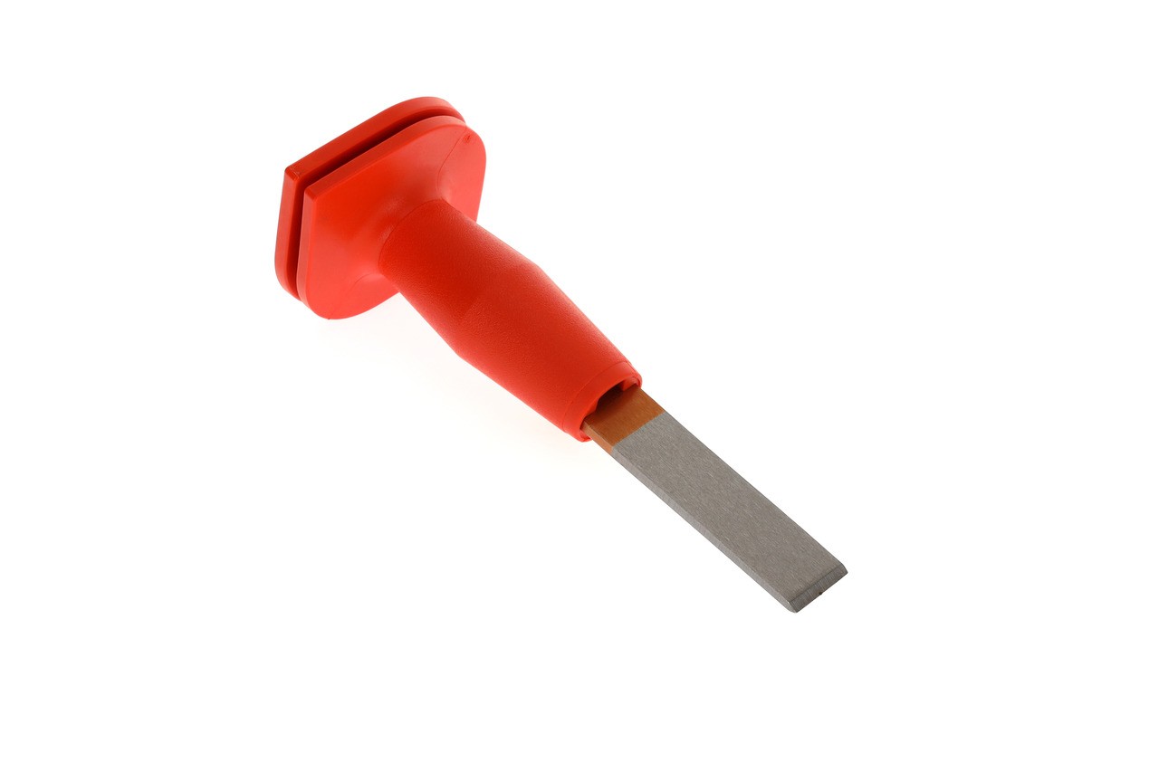 104 HS Cincel de ranura plano ovalado con protección para la mano 240x26x7 mm