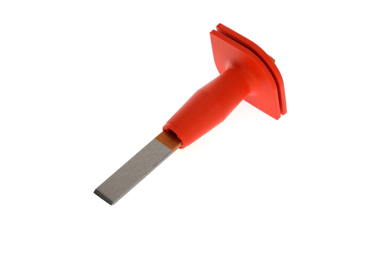 104 HS Cincel de ranura plano ovalado con protección para la mano 240x26x7 mm