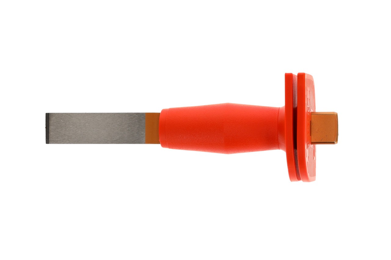 104 HS Cincel de ranura plano ovalado con protección para la mano 240x26x7 mm