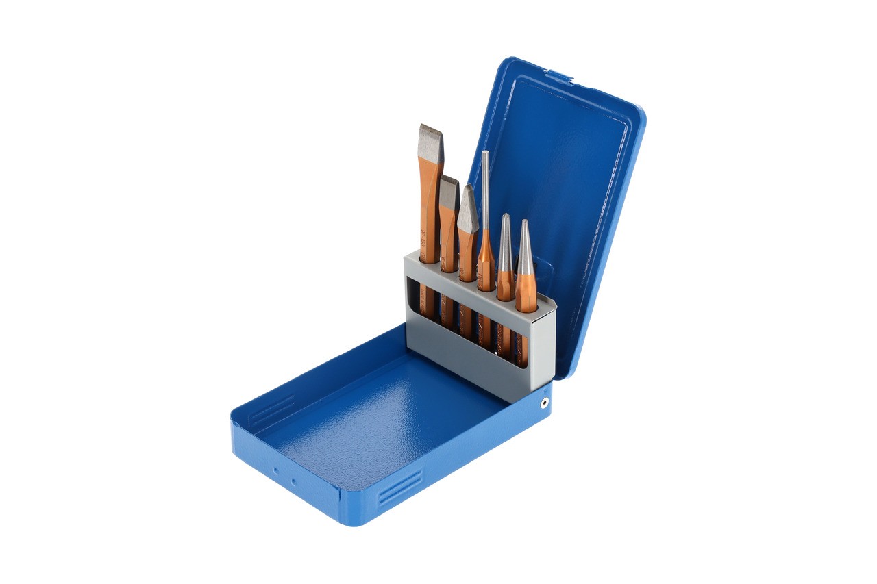 106 D Juego de herramientas 6 -te piezas en caja plegable de metal