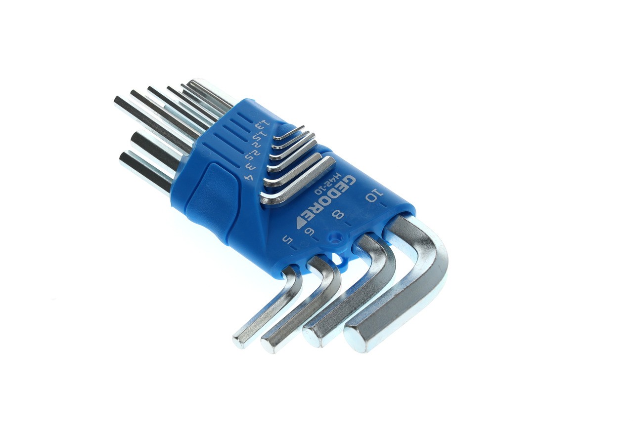 H 42-10 Juego de destornilladores angulares en soporte, 10 piezas 1,3-10 mm